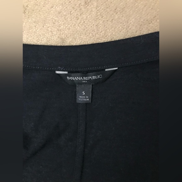 Banana republic black long button down sweater size s - Picture 4 of 4